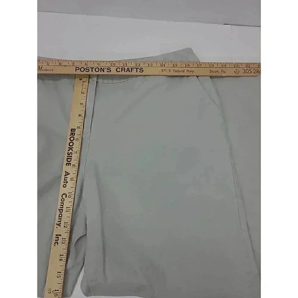 J. Jill Pants Women's Size 14 Stretch Ankle Crop Beige Wide Leg Pockets - Picture 4 of 7